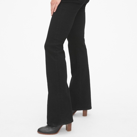 GAP Mid Rise Perfect Boot Jeans in Everblack New - Picture 8 of 8